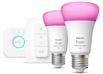 Nutikas pirn Philips Hue LED, A60, 2000 - 6500 &deg;K, E27, 9 W, 806 - 1100 lm, 2 tk