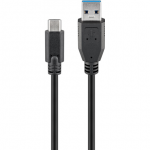 Juhe Goobay Sync & Charge Super Speed, USB 3.0 A male/USB-C, 100 cm, must v.