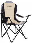 Lahtik&auml;iv matkatool Springos Folding Touring Chair, must v./hall v./beež v.