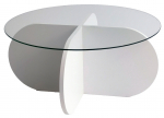 Kohvilaud Kalune Design Bubble, valge v., 75 cm x 75 cm x 35 cm