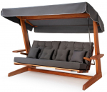 Aiakiik Floriane Garden Luna Deluxe, antratsiit v./pruun v., 120 cm x 265 cm x 210 cm