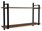 Seinariiul Kalune Design Abat 495SSE1101, must v./p&auml;hklipuu v., 60 cm x 22 cm x 90 cm