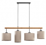 Valgusti rippuv TK Lighting Deva Nature 4, E27, 4 x 15 W