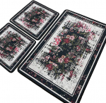 Vannitoamattide komplekt Foutastic Arrosa 359CHL5327, mitmev&auml;rviline, 100 cm x 60 cm