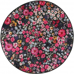 Vannitoa p&otilde;randamatt Foutastic Antoryum 359CHL4599, valge/must/roosa, 160 cm x 160 cm, &Oslash; 160 cm