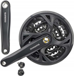 V&auml;nt Shimano Altus FC-M371-44T, metall, must v.