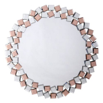 Peegel Kayoom Mosaic, rippuv, 80 cm x 80 cm, h&otilde;be v./roosa v.