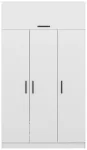 Riidekapp Kalune Design Kale 3 235, valge v., 52 cm x 135 cm x 235 cm
