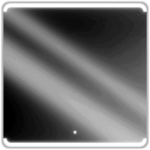 Peegel Mexen Nida, valgustusega, rippuv, 100 cm x 100 cm, l&auml;bipaistev v.