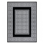 Vaip sise Hakano Mosse Greek, must v./kreemjasvalge, 220 cm x 160 cm