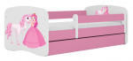 Lastevoodi Kocot Kids Babydreams Princess&Horse, roosa v., 80 x 180 cm, voodipesu kastiga, madratsiga