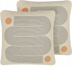 Dekoratiivne padi Beliani Calibrachoa, mitmev&auml;rviline, 45 cm x 45 cm, 2 tk