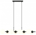 Valgusti rippuv Emibig Rory 8 Opal, E14, 8 x 10 W, must v.