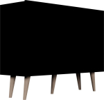 Kapp Kocot Kids Toronto, must v., 120 cm x 39.5 cm x 95.5 cm