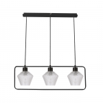 Valgusti rippuv Candellux Lighting Niko, E27, 3 x 40 W, must v.