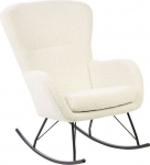 Kiiktool Beliani Anaset, valge v./must v., 99 cm x 74 cm x 99 cm