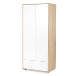 Riidekapp LittleSky Mia, valge v./p&ouml;&ouml;k v., 80 cm x 50 cm x 183 cm