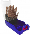 Metallist puurikomplekt Tivoly Smart Point, metall, hss, silindriline