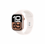 Nutikell Apple Watch Series 10 GPS + Cellular Rose Gold Aluminium Case Light Blush Sport Band S/M, roosa kuld v.