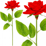 Kunstlill Springos Rose HA7449, punane v.