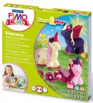 Savistkujukeste valmistamise komplekt, &uuml;kssarvik Staedtler Fimo Kids, valge v./roosa v./violetne v., 168 g