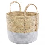 Korv Ambition Boho, puuvill/merihein, 30 cm x 30 cm