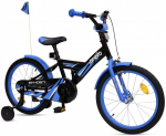 Lisaratastega laste jalgratas, laste Enero EM-1057, sinine v., 10'', 18"