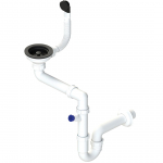 Sifoon vannitoavalamu jaoks Laveo, must