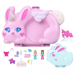 Kujukeste komplekt, koos tarvikutega Mattel Polly Pocket 2in1 Bunny Fun Compact, mitmev&auml;rviline
