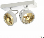 Valgusti lagi ja seinad SLV Kalu, GU10, 2 x 75 W, valge v.