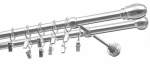 Kardinapuu komplekt Olimp Owal, 200 cm, &Oslash; 19 mm, h&otilde;be v.