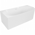 Vann, teisaldatav Mexen Gia Left, 150 cm x 75 cm x 58 cm, ovaalne, valge