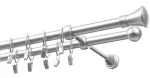 Kardinapuu komplekt Olimp Monako, 250 cm, &Oslash; 19 mm, matt kroom v.