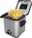 Frit&uuml;&uuml;r Cecotec CleanFry Advance 1500, h&otilde;be v./must v., 900 W, 1.5 l