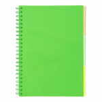 Vihik matemaatika/f&uuml;&uuml;sika/keemia Zibi Neon, ruuduline, A4, 120 lehte, Roheline