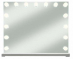 Kosmeetiline peegel Soulima, valgustusega, teisaldatav/rippuv, 58 cm x 46 cm, h&otilde;be v.