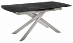 S&ouml;&ouml;gilaud pikendatav MCakcent Vanino, h&otilde;be v./must v., 180 - 180230 cm x 90 cm x 76 cm