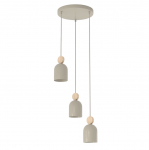 Valgusti lagi Emibig Mesi Premium, GU10, 3 x 8 W, beež v.