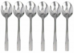 Dessertlusikas Kitchen&GO, roostevaba teras, h&otilde;be v., 6 tk, 19 cm