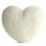 Dekoratiivne padi Heart, kreemjasvalge, 45 cm x 45 cm