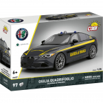 Konstruktor Cobi Alfa Romeo Giulia Quadrifoglio Guardia di Finanza 24657, 97 tk, must v.