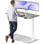 Arvutilaud reguleeritava k&otilde;rgusega Desktronic HomePro 829 53, 140 cm x 70 cm, 126 cm, valge v./roheline v.