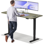 Arvutilaud reguleeritava k&otilde;rgusega Desktronic HomePro 40 853, 180 cm x 80 cm, 126 cm, must v./roheline v.