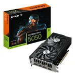 Videokaart Gigabyte GeForce RTX 5050 Windforce OC V2 GV-N5050WF2OCV2-8GD, 8 GB, DDR6