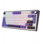 Juhtmega m&auml;nguklaviatuur Royal Kludge R75 Blackberry Mousse K Silver Switch, Inglise (US), sinine v./valge v.
