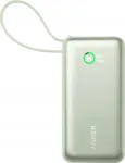 Kahjustatud pakendiga toode. Akupank Anker Nano 545, 10000 mAh, 30 W, roheline v.