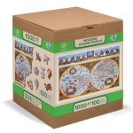Puidust pusle Wooden City Nova Terrarum, 37.5 cm x 51.9 cm, 750 tk, mitmev&auml;rviline