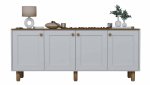 Konsoollaud Kalune Design Bohemian 1600-71, valge v./p&auml;hklipuu v., 37.3 cm x 180 cm x 80 cm