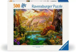 Pusle Ravensburger In The Dinosaur World, 49 cm x 36 cm, 500 tk, mitmev&auml;rviline