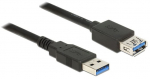 Juhe Delock USB / USB USB 3.0 A male, USB 3.0 A female, 3 m, must v.